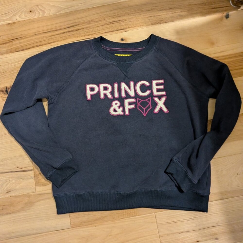 Prince & Fox Women's Pullover Sweatshirt Navy Blue XL